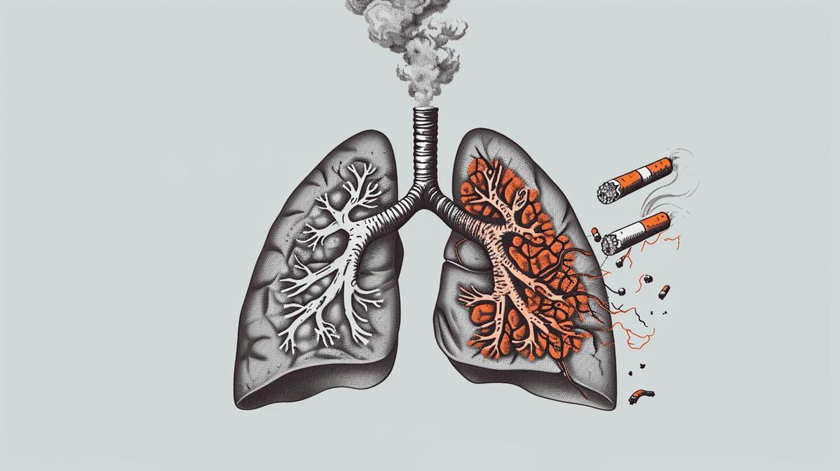 Lung cancer dominance linked to smoking.