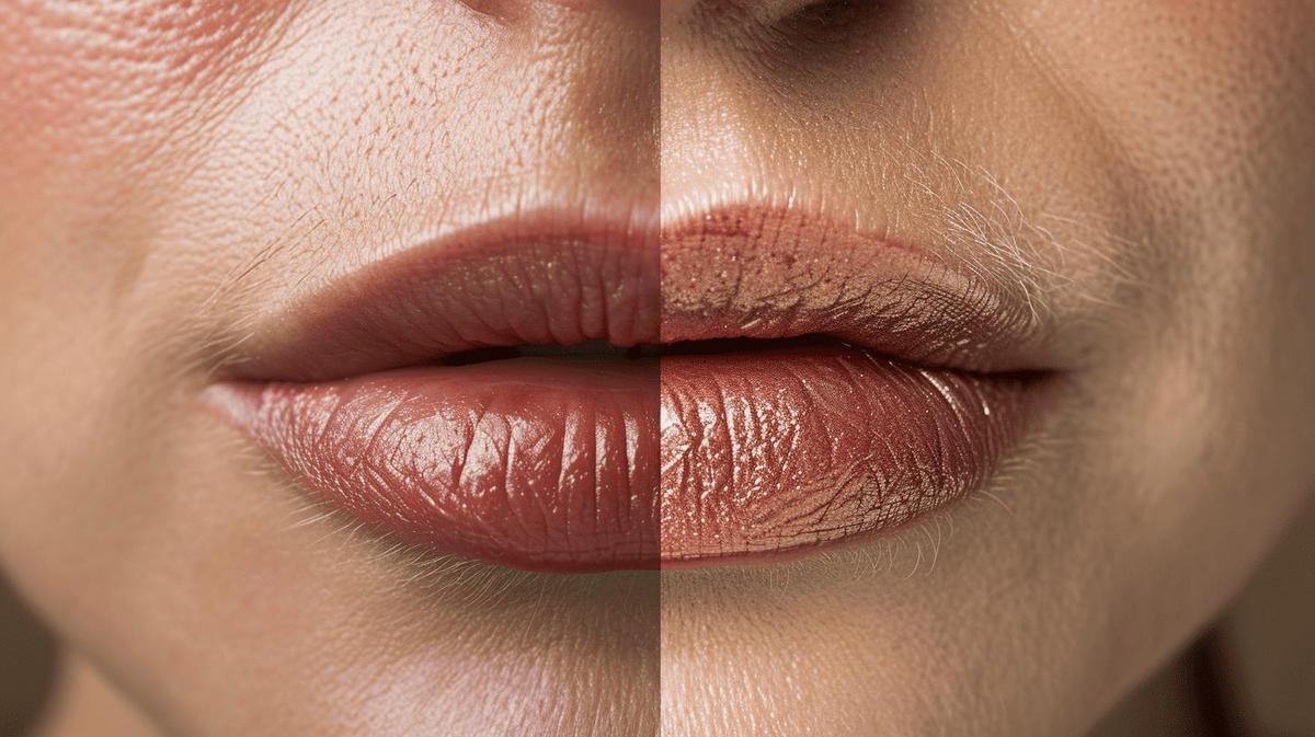 Laser treatment to restore natural lip color.