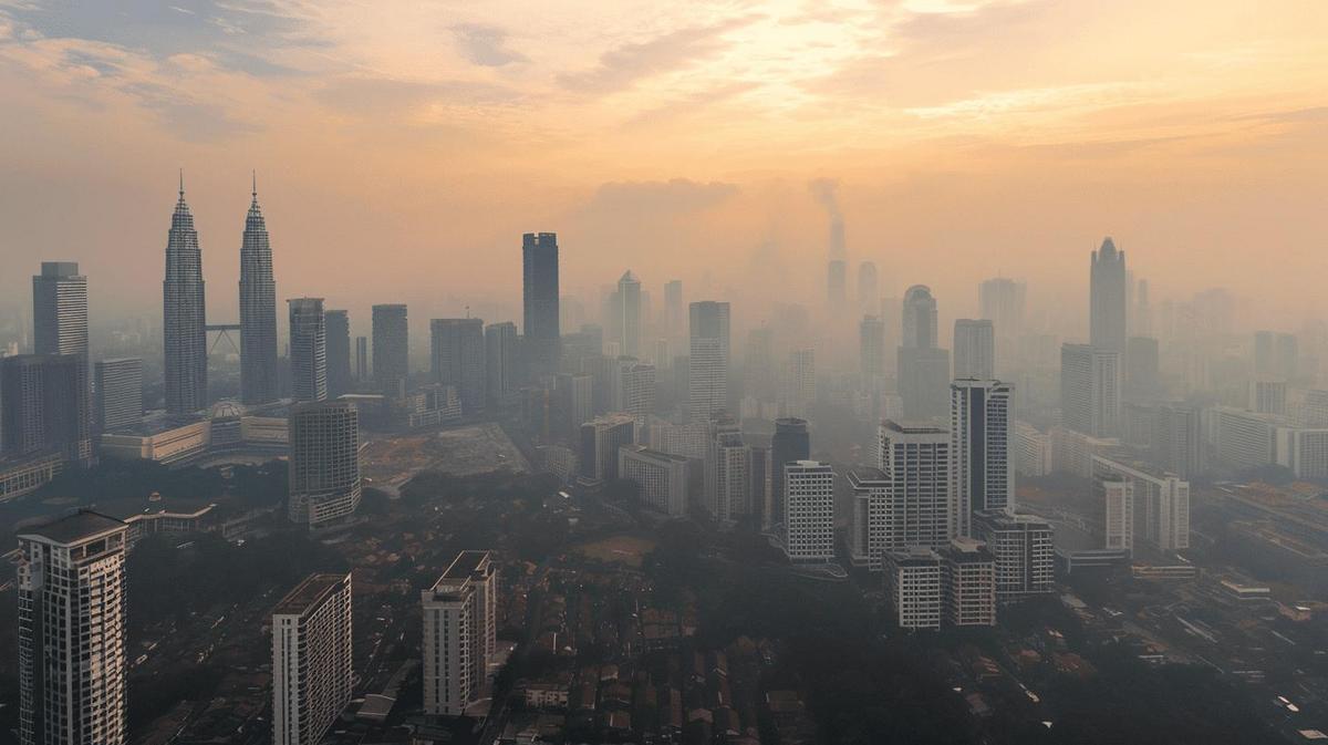 Smoke in Malaysia causing throat soreness.