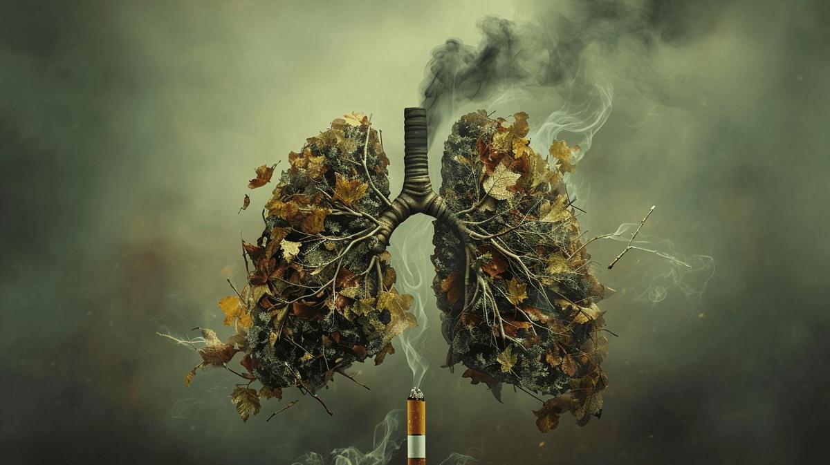 Smoking as the leading cause of lung cancer.