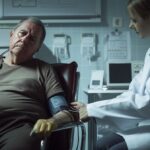 An impactful photograph illustrating the health risks of smoking through a blood pressure measurement.