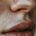 A high-resolution, close-up photo showcasing the natural beauty and texture of darkened lips.