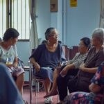A heartfelt photo capturing a urinary incontinence support group session in Malaysia.